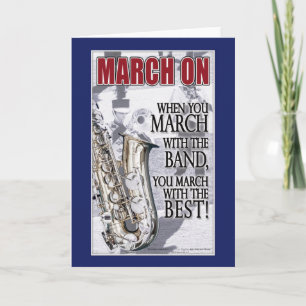 Motivierend Geschenke für Marching-Bands-Mitgliede Karte