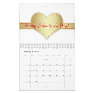 Motivierend Glitzer Typografie Schöne 12-monatige Kalender