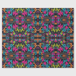 Motivierend Graffiti-Wrapping Geschenkpapier