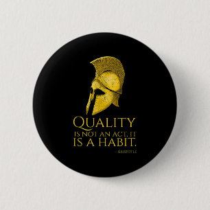 Motivierend griechische Philosophie - Aristoteles Button