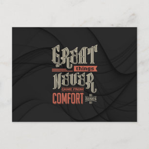 Motivierend - Große Dinge nie Postkarte