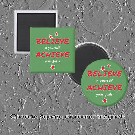 Motivierend grün erreichen magnet