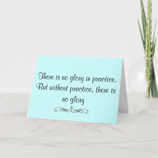 Motivierend Grüße für den Bericht erstattenden Stu Karte (Vorderseite)