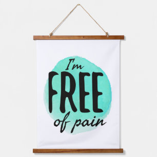 motivierend gute Laune für harte Arbeiter Wandteppich Mit Holzrahmen