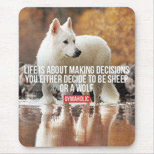 Motivierend Gym-Worte Mousepad