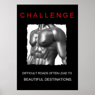 motivierend Herausforderung Poster