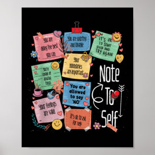 Motivierend Hinweis auf selbstpositive Energie för Poster