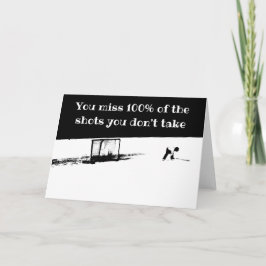 Motivierend Hockeykarte Karte