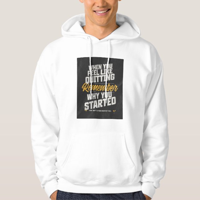 Motivierend Hoodie (Vorderseite)
