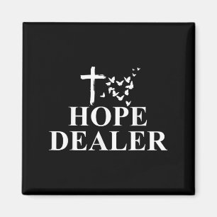 Motivierend Hope Dealer - Jesus Cross Magnet