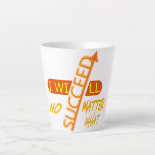 Motivierend Ich werde unter allen Umständen erfolg Milchtasse