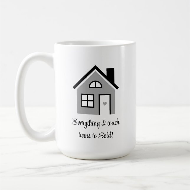 Motivierend Immobilie / Real Anwesen Agent Kaffeetasse (Links)