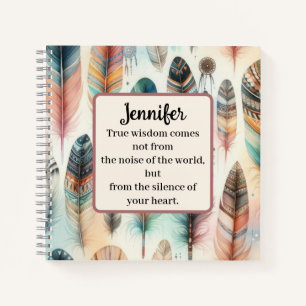 Motivierend Indian Spiral Notebook Notizbuch