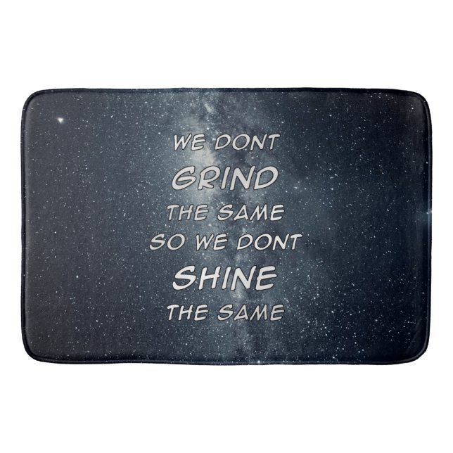 Motivierend Inspiration für die Grind- und Shine-S Badematte (Vorderseite)