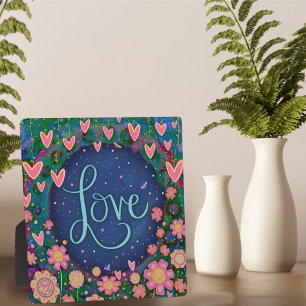 Motivierend Inspiration Herz-Liebe-Inspiritivität Fotoplatte