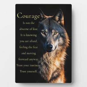 Motivierend Inspiration mit Wolf Fotoplatte