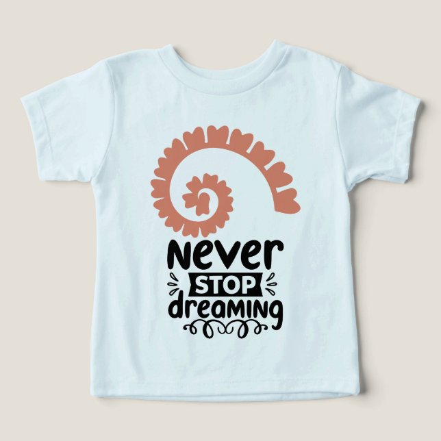 Motivierend Inspiration "Never stop Dreaming" (Design Vorderseite)