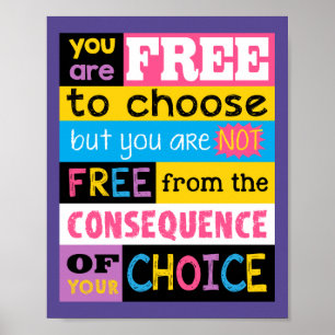 Motivierend Inspirational Leben-Zitat-Rosa lila Poster