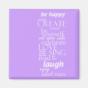 motivierend inspirational Wörter Magnet