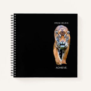 Motivierend Inspirierend Erfolgreich Tiger Elegant Notizbuch