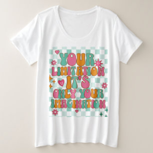 Motivierend, inspirierend, gut sichtbar große größe T-Shirt