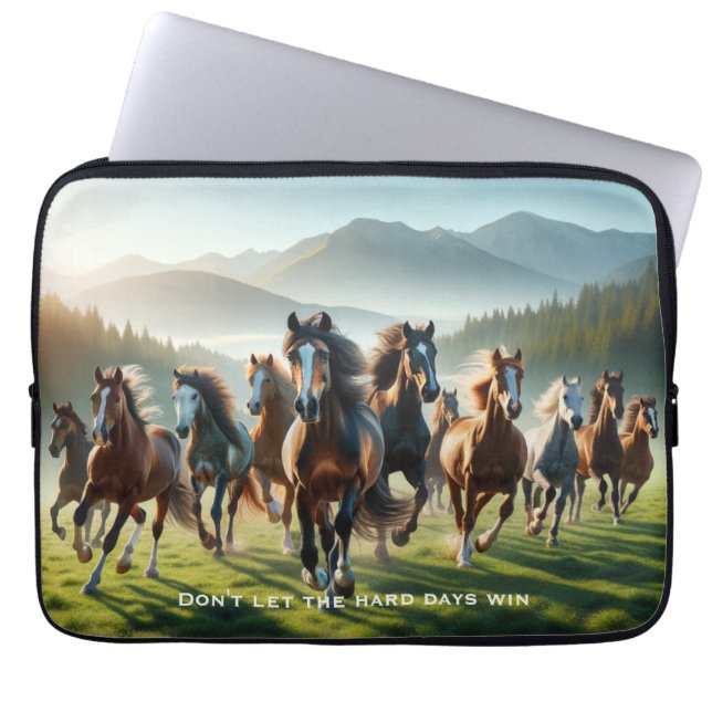 Motivierend inspirierend laptopschutzhülle (Vorderseite)