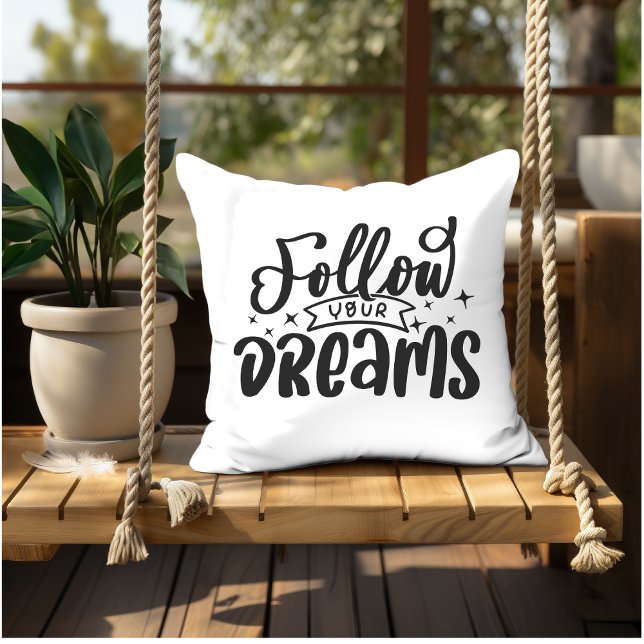 Motivierend inspirierende Anführungszeichen Herber Kissen (Von Creator hochgeladen)