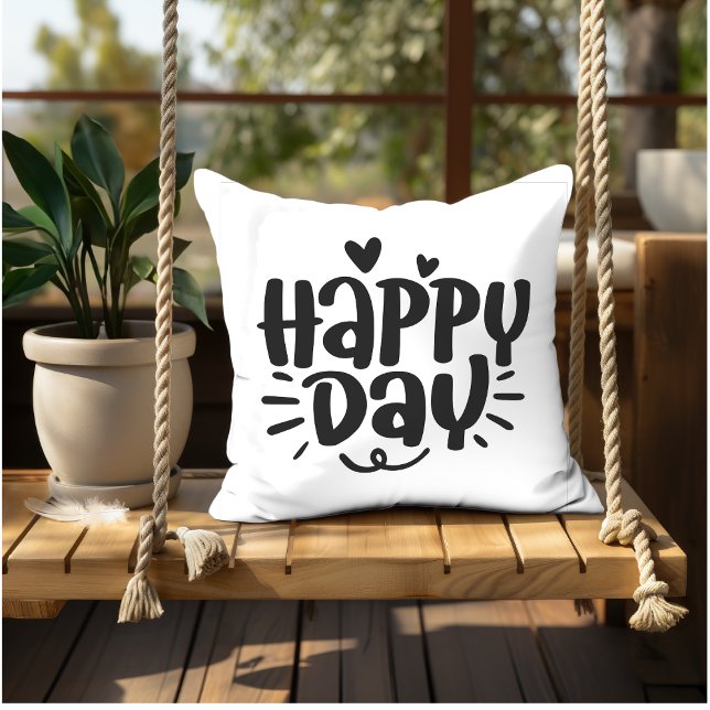 Motivierend inspirierende Anführungszeichen Herber Kissen (Von Creator hochgeladen)