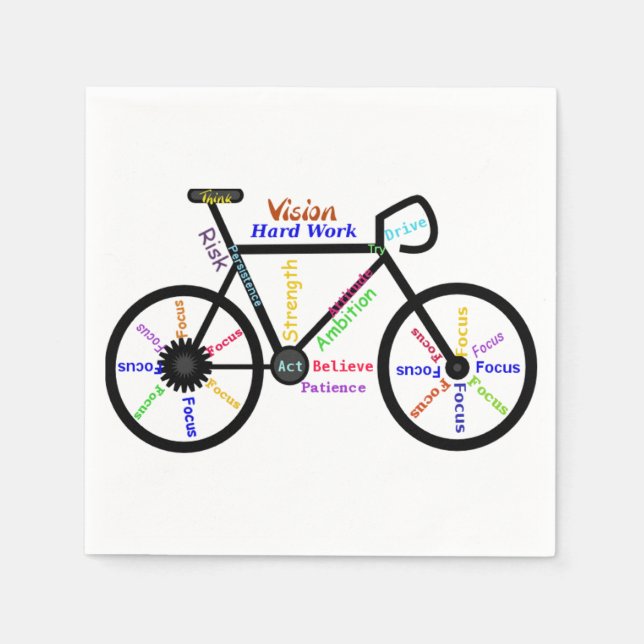 Motivierend, inspirierende oder ermutigende Worte Serviette (Vorderseite)