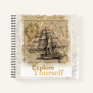 Motivierend inspirierendes Zitat Moderne Eleganz Notizbuch