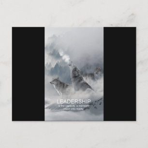 motivierend inspirierendes Zitat von Führungskräft Postkarte