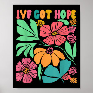 Motivierend Inspiriert Ivf Mama Wildblume Ivf Mama Poster