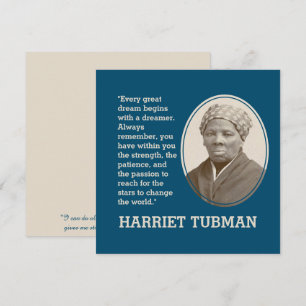 Motivierend JEDER GROSSE DREAM Harriet Tubman