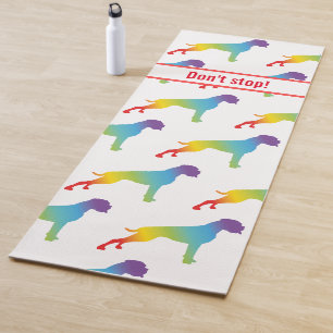Motivierend Jogamatze mit Boxerhunden Yogamatte