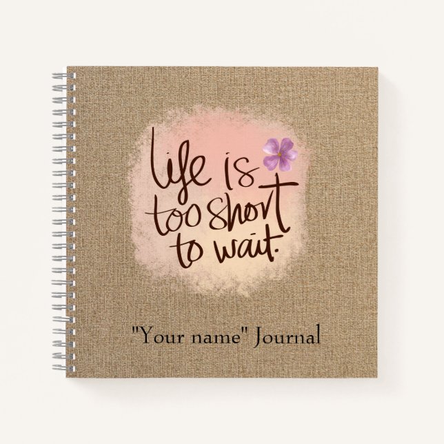 Motivierend Journal Notizbuch (Vorderseite)