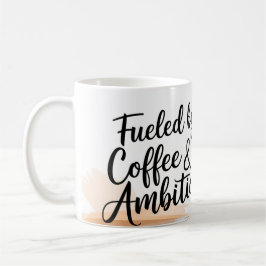 Motivierend Kaffee-Tasse - befeuert durch Ehrgeiz Kaffeetasse