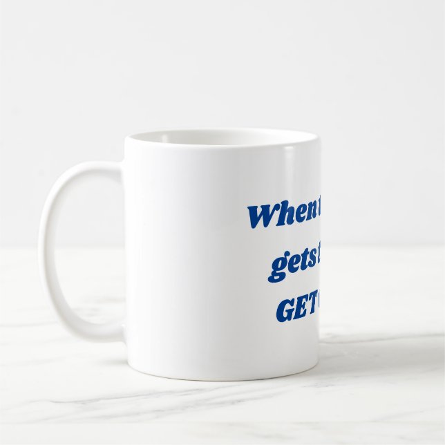 Motivierend Kaffee-Tasse Kaffeetasse (Links)