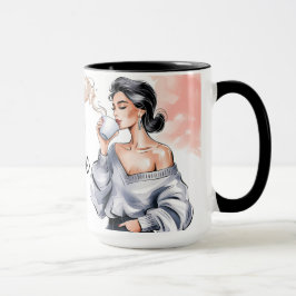 Motivierend Kaffee-Tasse - Koffein & Vertrauen Tasse