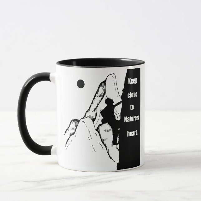 Motivierend Klettern Tasse (Links)