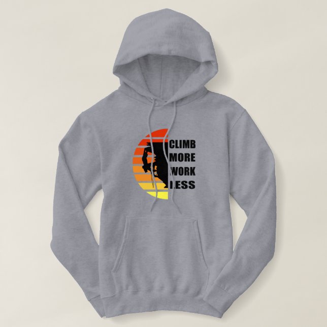 Motivierend KletterSprichwort Hoodie (Design vorne)