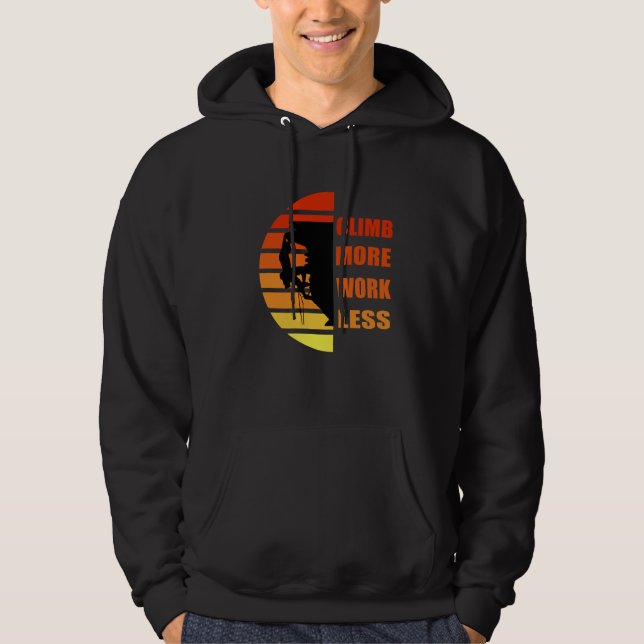 Motivierend KletterSprichwort Hoodie (Vorderseite)