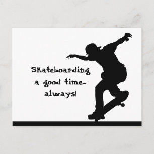 Motivierend Kostenvoranschläge für Skateboards imm Postkarte