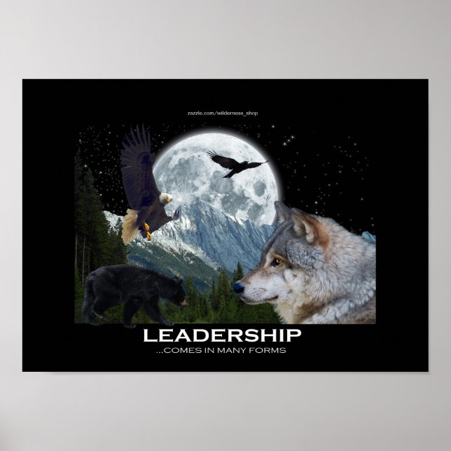 Motivierend Kunst-Poster für Wildlife Leaders Poster (Vorne)