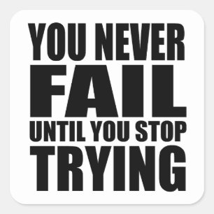 Motivierend Kurserfolg Quadratischer Aufkleber