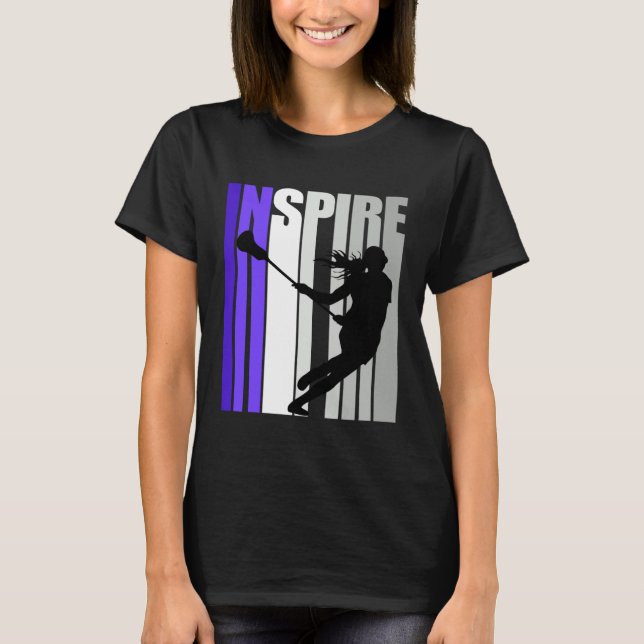 Motivierend Lacrosse Instructor Tee mit Inspiratio (Vorderseite)