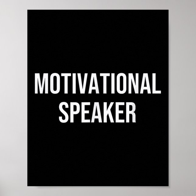 Motivierend Lautsprecher Poster (Vorne)