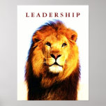 Motivierend Leadership Lion Eyes Pop Art Poster<br><div class="desc">Freiheit und Mut Motivierend Bilder</div>