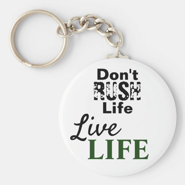 Motivierend Leben Schlüsselanhänger (Vorne)