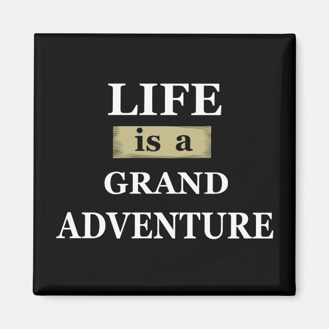 Motivierend Lebensquoten Magnet (Vorne)