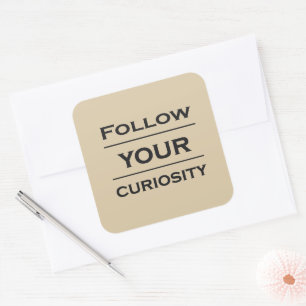 Motivierend Lebensquoten Quadratischer Aufkleber